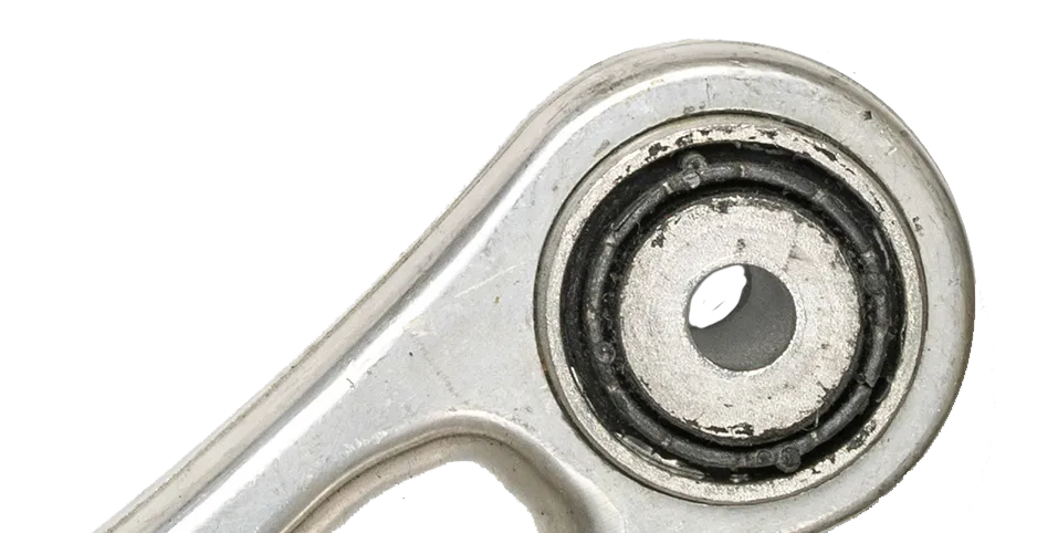 Satz neuer Autoteile aus Metall.